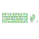 ANT ESPORTS WKM33 WIRELESS RETRO KEYBOARD AND MOUSE COMBO (APPLE GREEN) R-41211141, ETA-SD-20221009067, ETA-SD-20221009069