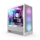 NZXT CHASSIS H5 FLOW RGB (2024) COMPACT MID-TOWER ATX CASE ALL WHITE - CC-H52FW-R1