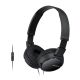 SONY MDR-ZX110 ON-EAR WIRED STEREO HEADPHONES WITHOUT MIC (BLACK)
