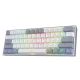 REDRAGON K617 FIZZ (WHITE/GREY) RGB RED SWITCH KEYBOARD