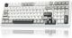 AULA F99 BLUE WHITE GRAYWOOD SWITCH MECHANICAL GAMING KEYBOARD