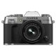 FUJIFILM X-T50 40 MP APS-C X-TRANS SENSOR|RETRO STYLE MIRRORLESS CAMERA|4K/6.2K VLOGGING|HIGH SPEED RECORDING FHD 240FPS|ADVANCE AF WITH 15-45MM OPTICAL ZOOM LENS F/3.5-5.6 - SILVER