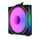 LIAN LI UNI FAN SL-INF REVERSE BLADE 120 INFINITY MIRROR 120MM ARGB SINGLE PACK CASE FAN, BLACK- G99.12RSLIN1B.IN