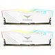 TEAMGROUP T-FORCE DELTA RGB 32GB (16GBX2) DDR4 3600MHZ DESKTOP RAM (WHITE)