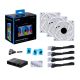 LIAN LI UNI FAN SL-INFINITY 120MM ARGB CASE DESKTOP PC FAN WITH CONTROLLER, 3-PACK - WHITE G99.12SLIN3W.IN