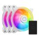 COOLER MASTER MF120 HALO CABINET FAN TRIPLE PACK WHITE