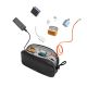 TOMTOC LIGHT-T12 ELECTRONIC ACCESSORY POUCH 1L-BLACK