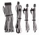 CORSAIR PREMIUM INDIVIDUALLY SLEEVED DC CABLE STARTER KIT TYPE 4 (GENERATION 4) WHITE/BLACK