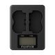 FUJIFILM DUAL BATTERY CHARGER BC-W235 FOR NP-W235 CAMERA BATTERY, BLACK, (16651459)
