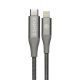 CADYCE CADMIUM PLUS USB C TO LIGHTNING CABLE 1.2M BLACK COLOR CA-CLC - BLACK
