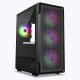 ZEBRONICS Stealth ARGB MATX Mini Tower Cabinet (Black)