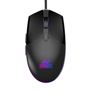 ANT ESPORTS GM60 WIRED OPTICAL GAMING MOUSE - BLACK