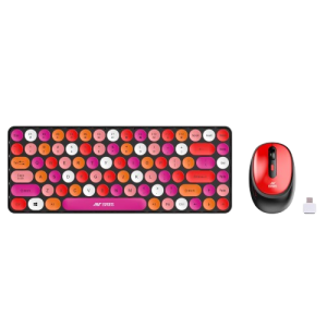 ANT ESPORTS WKM33 WIRELESS RETRO KEYBOARD AND MOUSE COMBO (CHERRY RED) R-41211141, ETA-SD-20221009067, ETA-SD-20221009069
