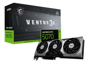 MSI RTX 5070 VENTUS 3X OC 12GB GDDR7 GRAPHICS CARD