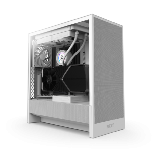 NZXT H5 FLOW COMPACT MID TOWER ATX CABINET WHITE (CC-H52FW-01)