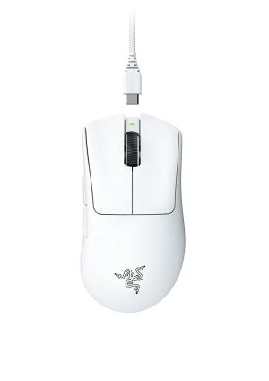 RAZER DEATHADDER V3 PRO WIRELESS GAMING MOUSE WHITE RZ01-04630200-R3A1