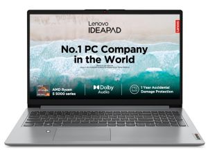 LENOVO IDEAPAD SLIM 1 82R400BGIN [R5-5500U RYZEN/8GB/512GB SSD/WIN11 HOME+MSO/15.6 INCH/INTIGRATED GRAPHICS /1 YEAR(S)/GREY]