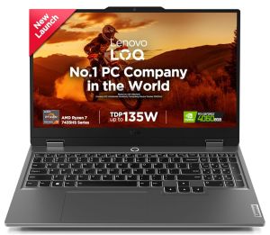 LENOVO LOQ 83JC0046IN [R7-7435HS RYZEN/24GB/512GB SSD/WIN11 HOME+MSO/15.6 INCH/6GB-RTX4060 GRAPHICS /1 YEAR(S)/GREY]
