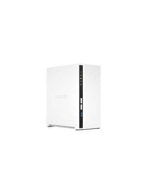 QNAP TS-233-US 2 BAY AFFORDABLE DESKTOP NAS WITH ARM CORTEX-A55 QUAD-CORE PROCESSOR AND 2 GB DDR4 RAM (DISKLESS)