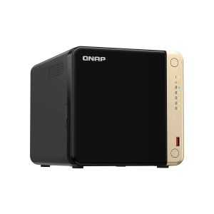 QNAP TS-464-4G (QUAD-CORE INTEL FOR MULTITASKING, 2.5GBE MULTIMEDIA NAS WITH M.2 PCIE SLOTS AND PCIE EXPANDABILITY) - BLACK