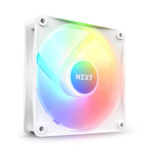 NZXT F120RGB CORE - 120MM HUB-MOUNTED RGB FAN - SINGLE PACK (WHITE)-RF-C12SF-W1