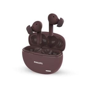 PHILIPS AUDIO TAT1179RD/94 TRUE WIRELESS IN EAR EARBUDS WITH POCKET SIZED CHARGING CASE, PLAY TIME UPTO 45HRS, 10MM DYNAMIC DRIVERS, INBUILT MIC, IPX4 SPLASH & SWEAT RESISTANT (RED)