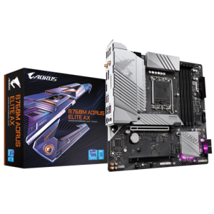 GIGABYTE GA-B760M AORUS ELITE AX DDR5 INTEL LGA1700 MOTHERBOARD
