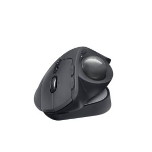 LOGITECH MX ERGO S ADVANCED WIRELESS TRACKBALL MOUSE, USB-C RECHARGEABLE WIRELESS ERGONOMIC MOUSE