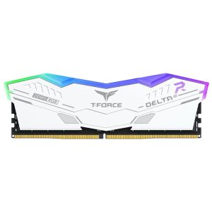 TEAMGROUP T-FORCE DELTA RGB 32GB (32GBX1) DDR5 6000MHZ DESKTOP RAM (WHITE)