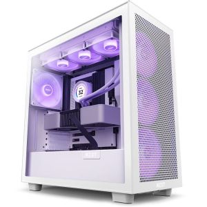 NZXT H7 FLOW MID-TOWER WITH RGB FANS CABINET WHITE CM-H72FW-R1