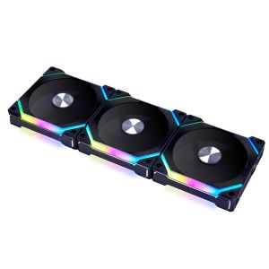 LIAN LI UNI SL120 V2 ARGB CABINET FAN TRIPLE PACK BLACK