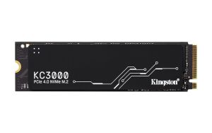 KINGSTON KC3000 PCIE 4.0 NVME M.2 SSD - HIGH-PERFORMANCE STORAGE FOR DESKTOP AND LAPTOP PCS -SKC3000D/4096G, 7,000MB/S READ, 7,000MB/S WRITE, BLACK