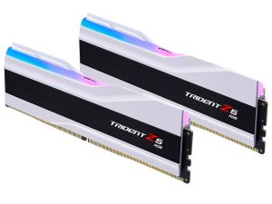 GSKILL MEMORY F5-6000J3040G32GX2-TZ5RW - 64GB (32GBX2) 6000MHZ TRIDENT Z5 DDR5 RGB WHITE CL30