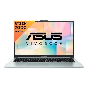 ASUS VIVOBOOK GO 15 (2023), AMD RYZEN 5 7520U, 15.6" (39.62 CM) FHD, THIN & LIGHT LAPTOP (16GB/512GB SSD/WINDOWS 11/OFFICE 2021/ALEXA BUILT-IN/GREEN GREY/1.63 KG), E1504FA-NJ543WS