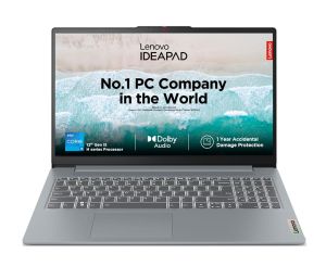 LENOVO IDEAPAD SLIM 3 83ER00MCIN [CI5-12450H/16GB/512GB SSD/WIN11 HOME+MS24/15.6"/INTEGRATED GRAPHICS/1 YEAR(S)/GREY]