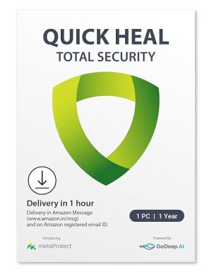 QUICK HEAL TOTAL SECURITY 1 USER 1 YEAR EMAIL DELIVERY IN 2HRS