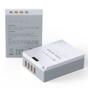 FUJIFILM K&F CONCEPT 2-PACK NP-W126 NP-W126S BATTERY WITH USB C FAST CHARGING FOR XT30II XM5 X100VI X100V XS10 XT30 XT20 XE4 A5 CAMERAS