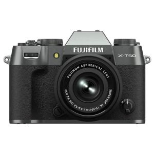 FUJIFILM X-T50 40 MP APS-C X-TRANS SENSOR|RETRO STYLE MIRRORLESS CAMERA|4K/6.2K VLOGGING|HIGH SPEED RECORDING FHD 240FPS|ADVANCE AF WITH 15-45MM OPTICAL ZOOM LENS F/3.5-5.6 - CHARCOAL