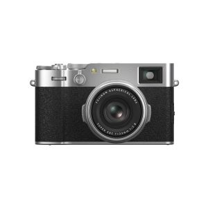 FUJIFILM X100VI 40.2 MP MIRRORLESS CAMERA WITH FIXED 23MMF2 LENS (APS-C X-TRANS CMOS 5 SENSOR, X-PROCESSOR 5, HYBRID VIEWFINDER, LCD TILT TOUCHSCREEN, FACE DETECTION AF, 20 FILM SIMULATIONS - SILVER