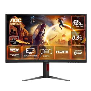 AOC 27 1500 R, FHD 1920x1080, 280 Hz, 0.3ms, 300 cd/m?, HDMI 2.0 x 1, DP 1.4 x 1, NTSC 108% / sRGB 121% with Hight Adjustable Stand, AMD Freesync Premium