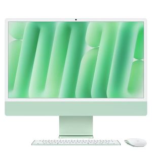 Apple 24-inch iMac with Retina 4.5K display M4 chip with 8 core CPU and 8 core GPU, 16GB, 256GB SSD - Green