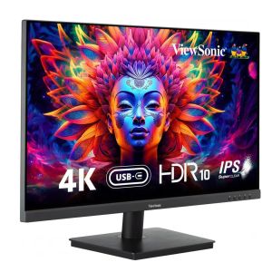 VIEWSONIC 81.28 CM(32") 4K UHD 3840X 2160 PIXELS HDR10 IPS WIDE MONITOR WITH SPEAKERS, ONE CABLE SOLUTION 65W CHARGE BACK USB TYPE-C, HDMI, DISPLAY PORT,128%SRGB, BEZELLESS DESIGN, EYE CARE-VA3209U-4K