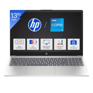 HP 15 HR0008TU [CI5-1334U/16GB/512GB SSD/WIN11 HOME+MS24/15.6"/INTEGRATED GRAPHICS/1 YEAR(S)/SILVER]