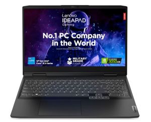 LENOVO IDEAPAD GAMING 3 12TH GEN INTEL CORE I5 12450H 15.6 INCH (39.62CM) FHD IPS 120HZ GAMING LAPTOP (16GB/512GB SSD/WIN11/OFFICE 21/NVIDIA RTX 3050 4GB/ALEXA/3 MON GAME PASS/ONYX GREY/2.3KG), 82S9017TIN