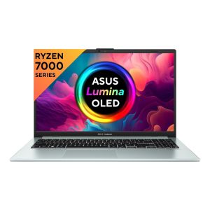 ASUS VIVOBOOK GO 15 (OLED) 2023, AMD RYZEN 5 7520U, 16GB RAM, 512GB SSD, FHD OLED 15.6"/39.62CM, WINDOWS 11, MS OFFICE 2021, GREEN GREY, 1.63KG, E1504FA-LK543WS, ALEXA BUILT-IN, BACKLIT KB LAPTOP
