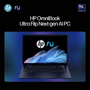 HP OMNIBOOK ULTRA FLIP NEXT GEN AI PC ULTRA 7 (32GB RAM/1TB SSD/2.8K OLED 16:10 90% STBR TOUCHSCREEN 500 NITS/WINDOWS 11/9MP CAMERA/POLY STUDIO/BACKLIT KB/MSO/14 INCH (35.6CM)/BLUE/1.34KG) FH0046TU LAPTOP