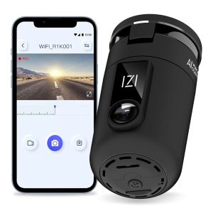 IZI Drive360 Dash Cam for Car, 360 Rotatable Car Camera, AI Voice Control, Full HD 1080P @30FPS, 170 Wide Lens, 24/7 Parking & Impact Detection, 128GB Support, Type-C Fast Connect, Built-in Mic