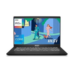 MSI MODERN 14 C12MO-1249IN 9S7-14J112-1249 [CI5-1235U 12TH GEN/8GB/512GB SSD/WIN11 HOME+MSO/14.0 INCH/INTEGRATED GRAPHICS /1 YEAR(S)/BLACK]