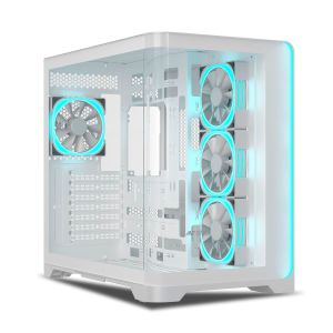 ANT ESPORTS CRYSTAL ARC ARGB WHITE ATX MID TOWER CASE
