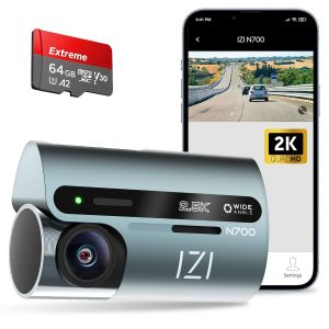 IZI Drive N700 Dash Cam 2.5K 25FPT 5MP Car Dashboard Camera with 170 Wide Angle WiFi Super Night Vision G-Sensor Emergency Recording Parking Monitor Loop Recording Supports up to 512GB for Cars SUVs